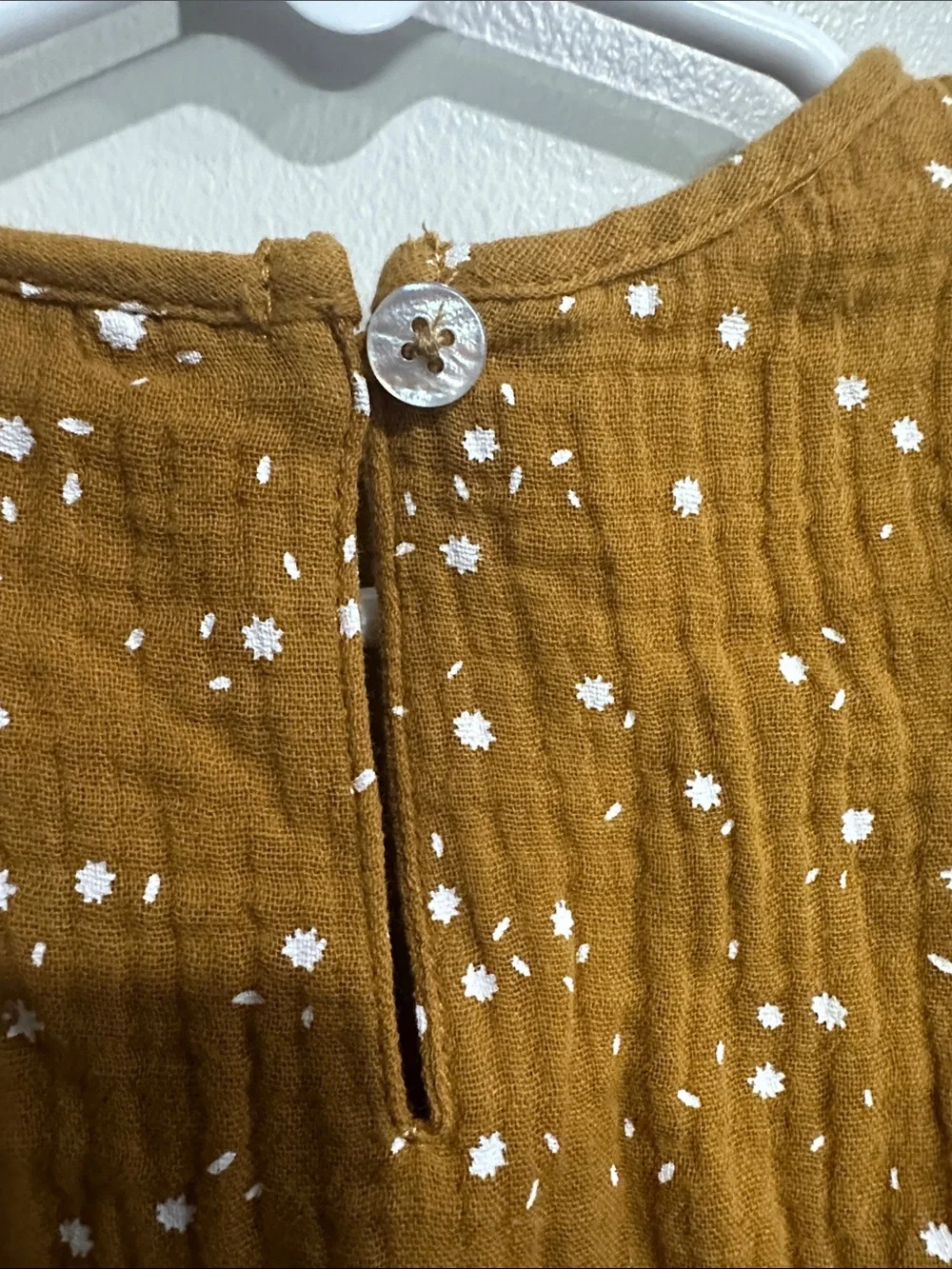 NWT Rylee + Cru Piper Blouse Marigold Ruffle Cotton Gauze Baby Girl